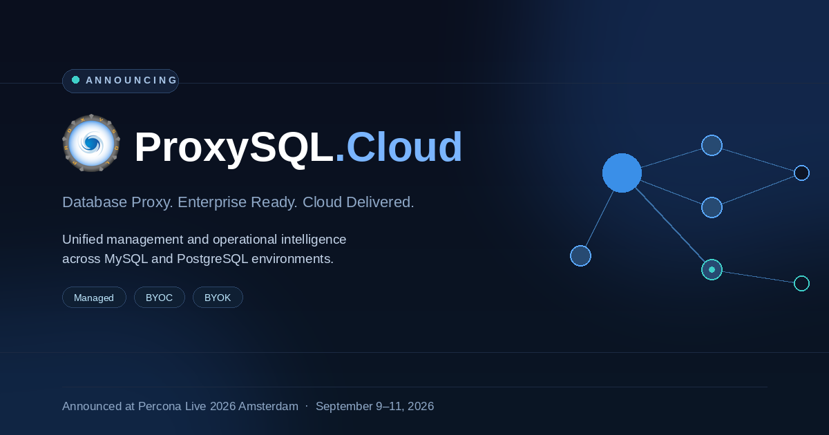 Announcing ProxySQL.Cloud