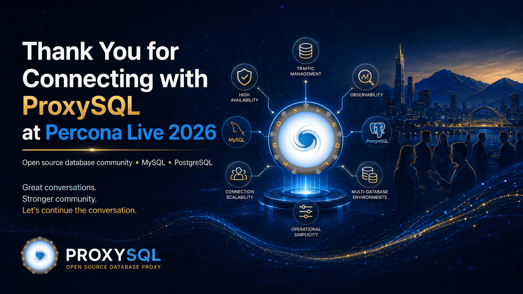 Thank You for Connecting with ProxySQL at Percona Live 2026