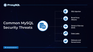 Common MySQL Security Threats infographic